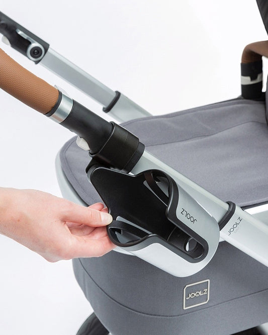 Joolz Aer/Hub/Day/Geo3 Series Stroller Cup Holder-Clips Onto Handle Bar-2 Years Warranty-Black