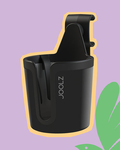 Joolz Aer/Hub/Day/Geo3 Series Stroller Cup Holder-Clips Onto Handle Bar-2 Years Warranty-Black