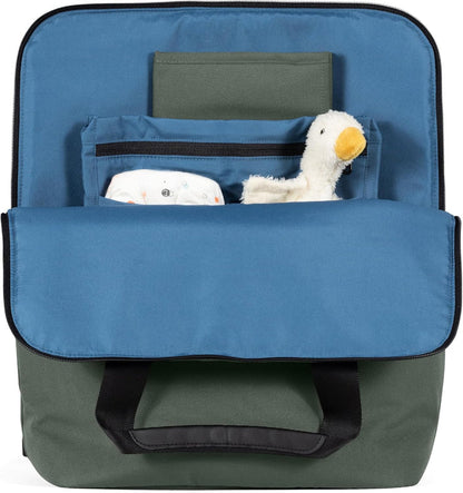 Joolz Diaper Bag-Backpack-With Changing Pad, Insulated Bottle Pockets & Stroller Straps-Forest Green