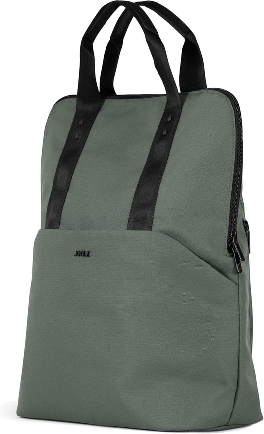 Joolz Diaper Bag-Backpack-With Changing Pad, Insulated Bottle Pockets & Stroller Straps-Forest Green