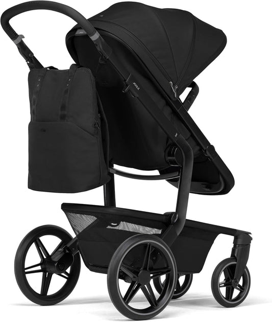 Joolz Diaper Bag-Backpack-With Changing Pad, Insulated Bottle Pockets & Stroller Straps-Space Black