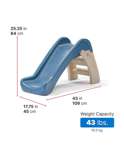 Step2 Play & Fold JR. Slide-Outdoor Toy-Foldable & Easy To Transport-Large Steps & Handrails-18M+