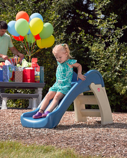 Step2 Play & Fold JR. Slide-Outdoor Toy-Foldable & Easy To Transport-Large Steps & Handrails-18M+