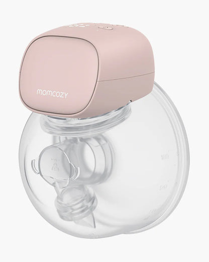 Momcozy S9 Pro Wearable Double Electric Breast Pump-2 Modes & 9 Suction Levels-Long Battery Life-LED Display-Pink