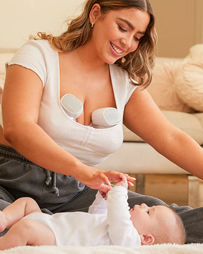Momcozy S9 Pro Wearable Double Electric Breast Pump-2 Modes & 9 Suction Levels-Long Battery Life-LED Display-Lilac