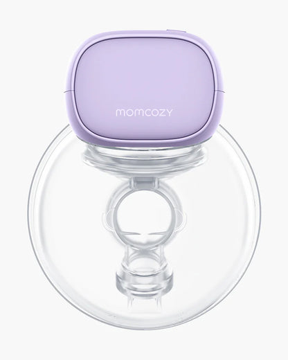 Momcozy S9 Pro Wearable Double Electric Breast Pump-2 Modes & 9 Suction Levels-Long Battery Life-LED Display-Lilac