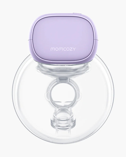 Momcozy S9 Pro Wearable Double Electric Breast Pump-2 Modes & 9 Suction Levels-Long Battery Life-LED Display-Lilac