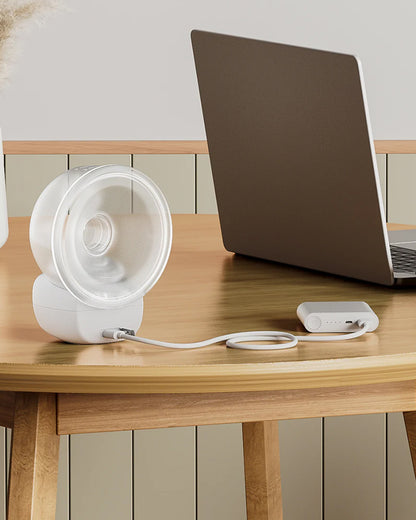 Momcozy S9 Pro Wearable Double Electric Breast Pump-2 Modes & 9 Suction Levels-Long Battery Life-LED Display-Lilac