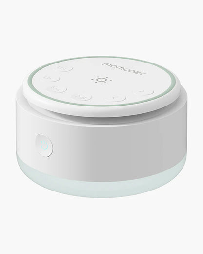 Momcozy Portable Baby Sound Machine-With 20 Soothing Sounds & Dimmable Touch Lamp-White Noise Machine For Baby's Sound Sleep-0M+
