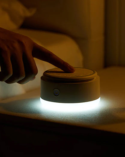 Momcozy Portable Baby Sound Machine-With 20 Soothing Sounds & Dimmable Touch Lamp-White Noise Machine For Baby's Sound Sleep-0M+
