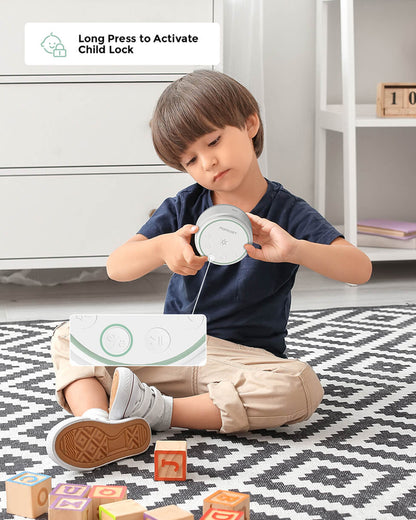 Momcozy Portable Baby Sound Machine-With 20 Soothing Sounds & Dimmable Touch Lamp-White Noise Machine For Baby's Sound Sleep-0M+