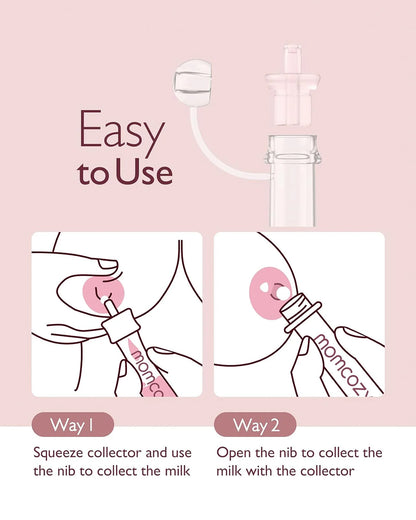 Momcozy Colostrum Reusable Breast Milk Collector-Pack of 2-Transparent-BPA Free-5ml