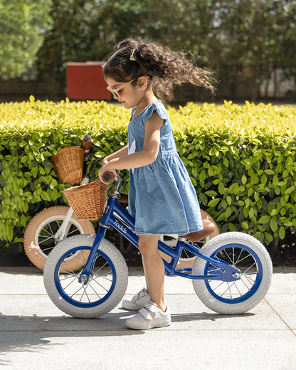 Todds Balance Bike-ISO 8124 Certified-12 Inches-Adjustable Handlebar & Seat Height-Hand Stitched Custom Grip-Non Toxic Lead Free Paint-18M+-Teal