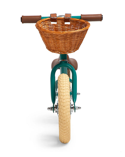 Todds Balance Bike-ISO 8124 Certified-12 Inches-Adjustable Handlebar & Seat Height-Hand Stitched Custom Grip-Non Toxic Lead Free Paint-18M+-Teal