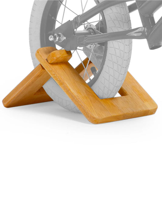Todds Balance Bike Wooden Wedge-Designed to Keep the Bike Parked