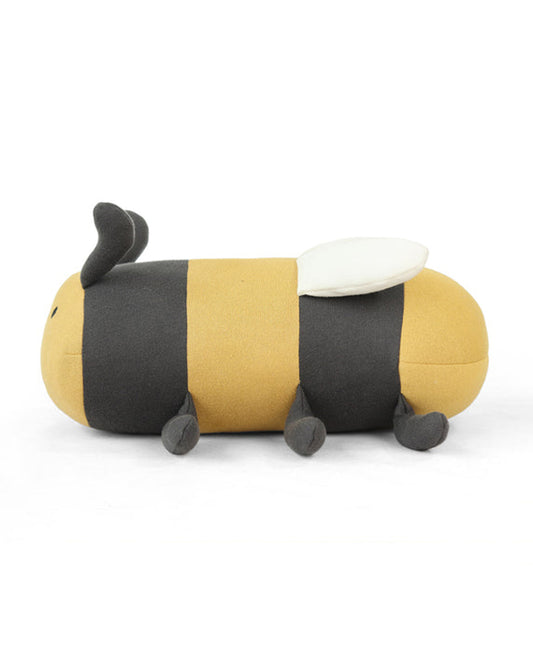 Pluchi Honey Bee Cotton Knitted Stuffed Soft Toy-Washable Plush Cuddly Toy For Newborn