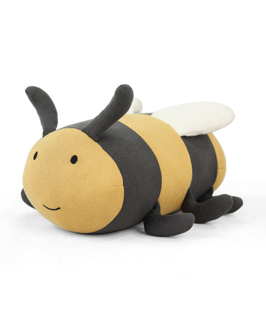 Pluchi Honey Bee Cotton Knitted Stuffed Soft Toy-Washable Plush Cuddly Toy For Newborn