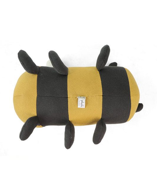 Pluchi Honey Bee Cotton Knitted Stuffed Soft Toy-Washable Plush Cuddly Toy For Newborn