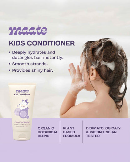 Maate Baby Conditioner-With Organic Avocado Butter, Marula Oil & Baobab-Nourishes & Detangles Hair