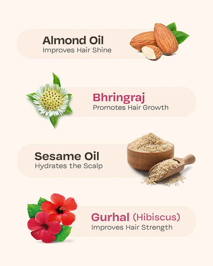 Maate Baby Hair Oil-With Hibiscus, Bhringraj & Vitamin Rich Almond Oil