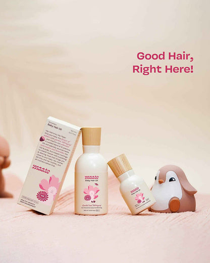 Maate Baby Hair Oil-With Hibiscus, Bhringraj & Vitamin Rich Almond Oil