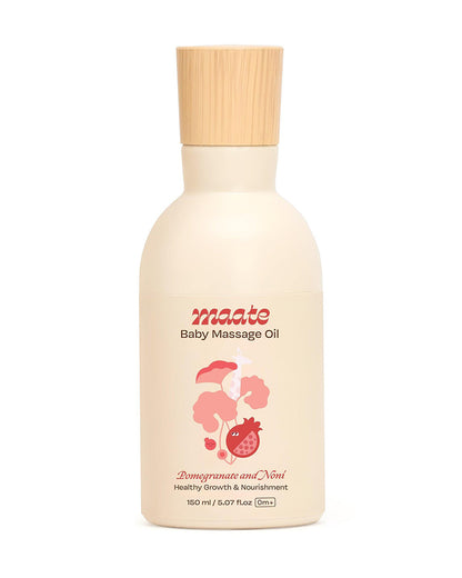 Maate Baby Massage Oil-With Brahmi, Noni & Pomegranate Seed Oil