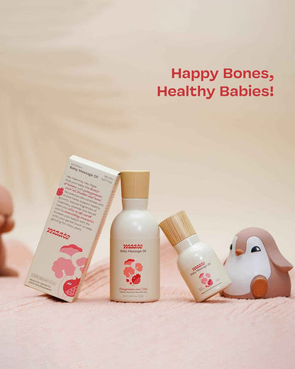 Maate Baby Massage Oil-With Brahmi, Noni & Pomegranate Seed Oil