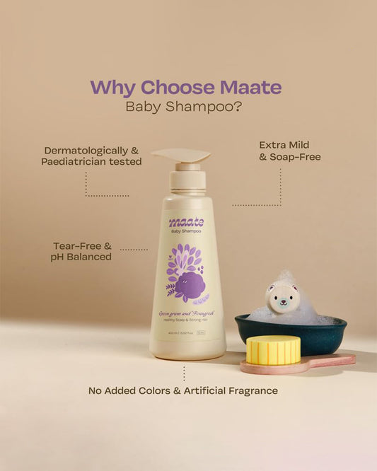 Maate Baby Shampoo-With Green Gram & Fenugreek Seeds