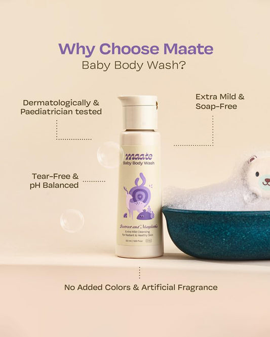 Maate Baby Body Wash-With Beetroot & Manjistha