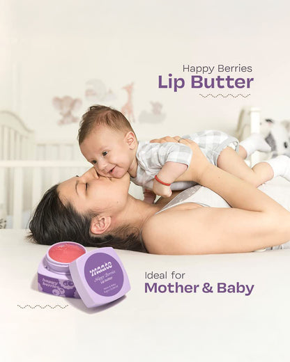 Maate Happy Berries Baby & Mom Lip Butter-Enriched with Blueberry, Strawberry & Vitamin E