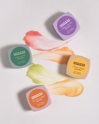 Maate Happy Berries Baby & Mom Lip Butter-Enriched with Blueberry, Strawberry & Vitamin E