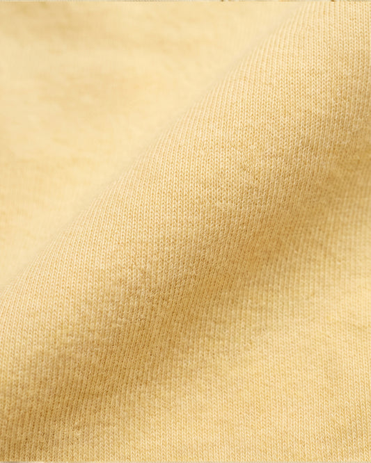 Twingle 100% Organic Cotton Bodysuit-Envelope Neck for Easy Dressing-Nickel Free Snaps-Short Sleeves-Solid-Yellow-For Infants