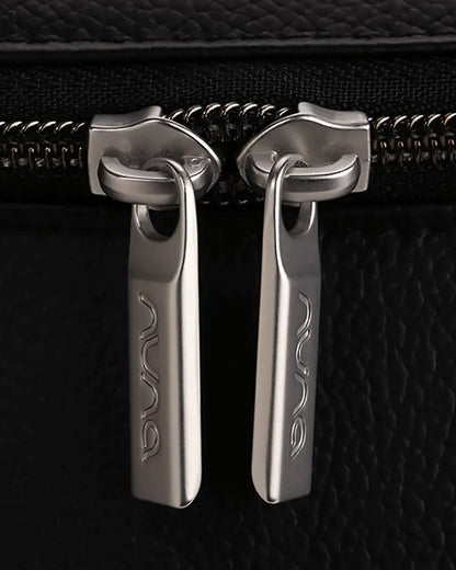 Nuna Essential BMW Collection Diaper Bag-Backpack-Changing Pad With Magnetic Closure-Removable Toiletry Pouch-Back Pocket Unzips Into Trolley Sleeve-Element