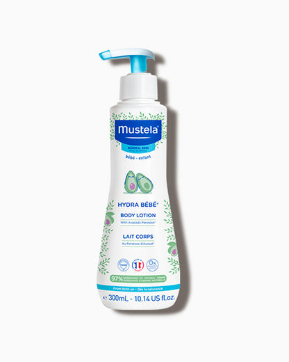 Mustela Hydra Bebe Baby Lotion-With Avocado-Hydrates & Strengthens Skin Barrier-Dermatologically Tested & Safe From Birth On