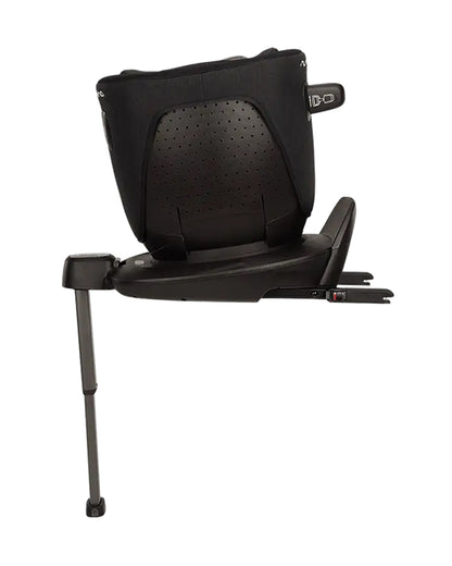 Nuna PRUU Aire Baby Car Seat-Convertible (Forward & Rear Facing)-360 Degrees Rotation-With Retractabe Sun Canopy-Moisture Absorbing Airy Mesh-5 Positions Recline In Both Mode-For 0 to 4Y (Upto 19 Kg)-Caviar