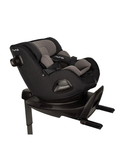 Nuna PRUU Aire Baby Car Seat-Convertible (Forward & Rear Facing)-360 Degrees Rotation-With Retractabe Sun Canopy-Moisture Absorbing Airy Mesh-5 Positions Recline In Both Mode-For 0 to 4Y (Upto 19 Kg)-Caviar