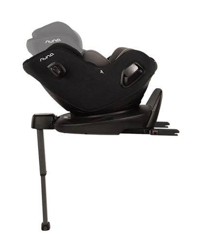 Nuna PRUU Aire Baby Car Seat-Convertible (Forward & Rear Facing)-360 Degrees Rotation-With Retractabe Sun Canopy-Moisture Absorbing Airy Mesh-5 Positions Recline In Both Mode-For 0 to 4Y (Upto 19 Kg)-Caviar