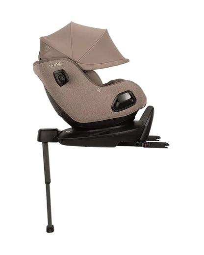 Nuna PRUU Aire Baby Car Seat-Convertible (Forward & Rear Facing)-360 Degrees Rotation-With Retractabe Sun Canopy-Moisture Absorbing Airy Mesh-5 Positions Recline In Both Mode-For 0 to 4Y (Upto 19 Kg)-Cedar