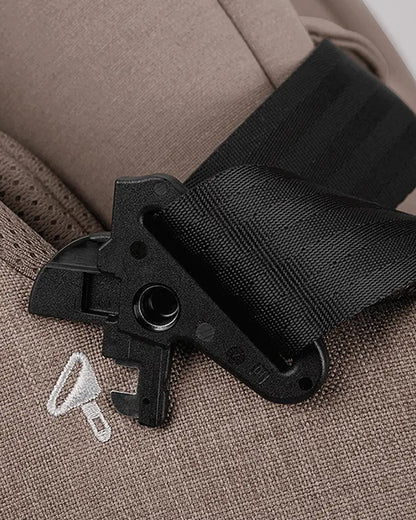 Nuna PRUU Aire Baby Car Seat-Convertible (Forward & Rear Facing)-360 Degrees Rotation-With Retractabe Sun Canopy-Moisture Absorbing Airy Mesh-5 Positions Recline In Both Mode-For 0 to 4Y (Upto 19 Kg)-Cedar