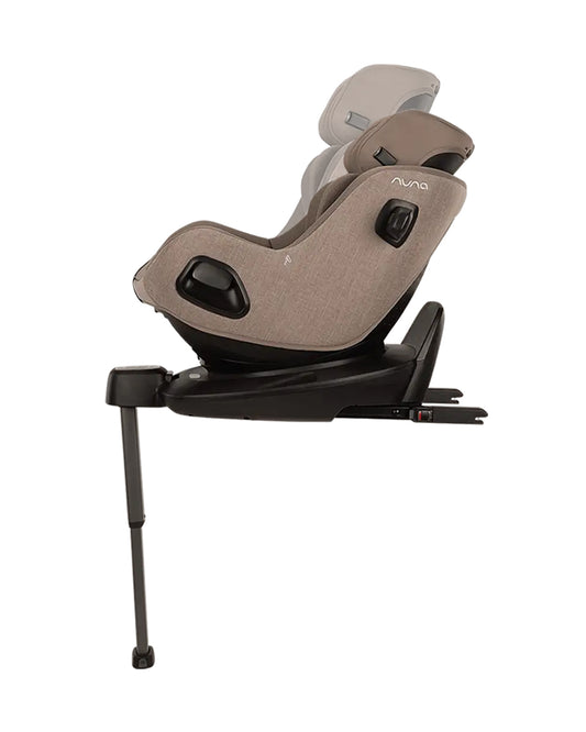 Nuna PRUU Aire Baby Car Seat-Convertible (Forward & Rear Facing)-360 Degrees Rotation-With Retractabe Sun Canopy-Moisture Absorbing Airy Mesh-5 Positions Recline In Both Mode-For 0 to 4Y (Upto 19 Kg)-Cedar