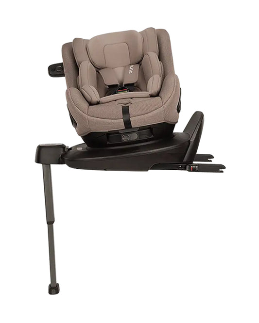 Nuna PRUU Aire Baby Car Seat-Convertible (Forward & Rear Facing)-360 Degrees Rotation-With Retractabe Sun Canopy-Moisture Absorbing Airy Mesh-5 Positions Recline In Both Mode-For 0 to 4Y (Upto 19 Kg)-Cedar