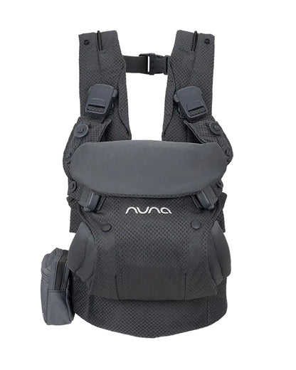 Nuna Cudl Deux Baby Carrier-4 Carrying Positions-Interchangeable Mesh & Cotton Panels For All Weather Comfort-Includes Storage Bag, 2 Bibs, Wristlest Pouch & Harness Covers-For 0 to 3Y (3.5 to 16 Kg)-Denim