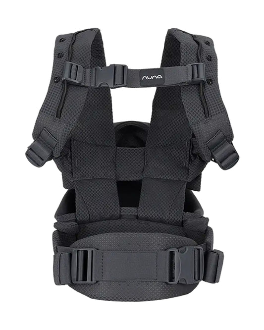 Nuna Cudl Deux Baby Carrier-4 Carrying Positions-Interchangeable Mesh & Cotton Panels For All Weather Comfort-Includes Storage Bag, 2 Bibs, Wristlest Pouch & Harness Covers-For 0 to 3Y (3.5 to 16 Kg)-Denim