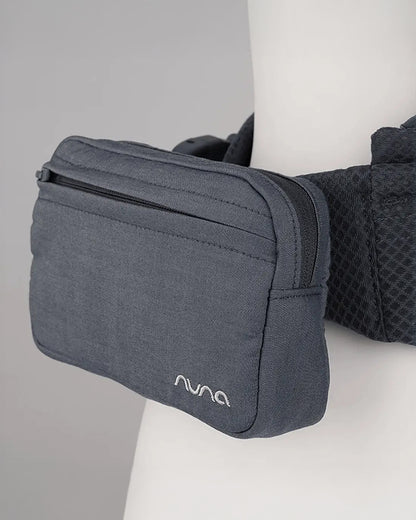 Nuna Cudl Deux Baby Carrier-4 Carrying Positions-Interchangeable Mesh & Cotton Panels For All Weather Comfort-Includes Storage Bag, 2 Bibs, Wristlest Pouch & Harness Covers-For 0 to 3Y (3.5 to 16 Kg)-Denim