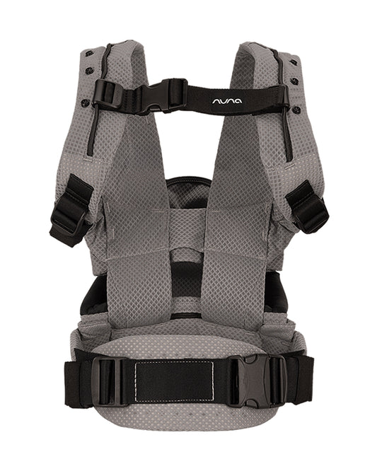 Nuna Cudl Deux Baby Carrier-4 Carrying Positions-Interchangeable Mesh & Cotton Panels For All Weather Comfort-Includes Storage Bag, 2 Bibs, Wristlest Pouch & Harness Covers-For 0 to 3Y (3.5 to 16 Kg)-Shadow