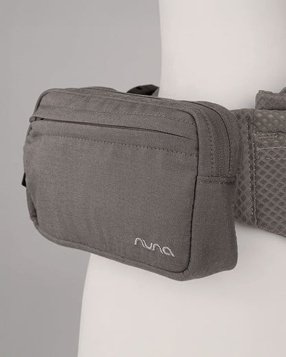 Nuna Cudl Deux Baby Carrier-4 Carrying Positions-Interchangeable Mesh & Cotton Panels For All Weather Comfort-Includes Storage Bag, 2 Bibs, Wristlest Pouch & Harness Covers-For 0 to 3Y (3.5 to 16 Kg)-Shadow