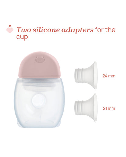 Chicco Double Wearable Electric Breast Pump-10 levels of Stimulation and Expression-Hands Free & Portable Design-Pink