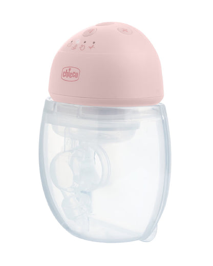 Chicco Double Wearable Electric Breast Pump-10 levels of Stimulation and Expression-Hands Free & Portable Design-Pink