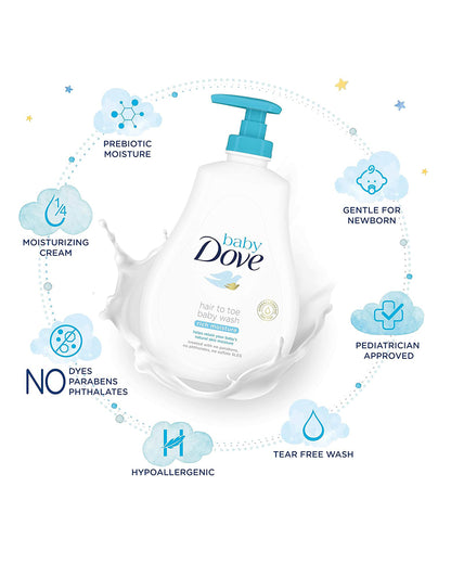 Baby Dove Rich Moisture Hair to Toe Baby Body Wash