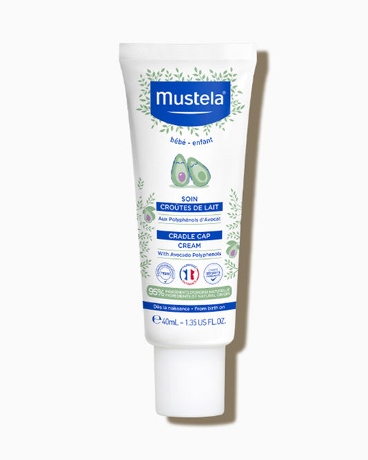 Mustela Cradle Cap Baby Cream-Softens Scalp Flakes, Helps Treat & Prevent Cradle Cap-Fragrance Free, Non-Greasy & Safe From Birth On